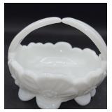 Westmoreland glass basket 3.5 inch tall