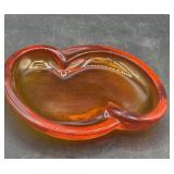 MCM art glass small tray4.5ï¿½