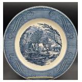 Currier & Ives ï¿½10 Gristmill dinner  plate