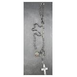 Antique rosary, crucifix