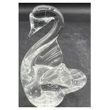 Small Art glass swan