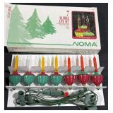Vintage Christmas bubble lights set one light