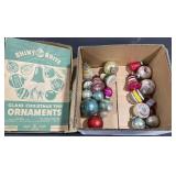 Vintage , Glass Christmas ornaments