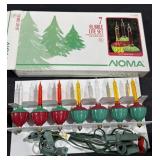 Vintage Christmas bubble lights two lights have