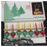 Vintage Christmas bubble lights set