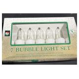 Vintage Christmas bubble lights set