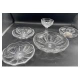 5 Pieces of Heisey glass