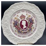 Queen Elizabeth silver Jubilee dinner plate