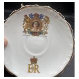 Queen Elizabeth coronation tea cup saucer
