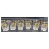 1950 Queen Elizabeth coronation shot glasses