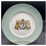 Queen Elizabeth silver Jubilee plate 8.5 inch
