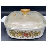 Corning ware 2 quart casserole with lid staining