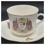 1937 coronation of King George teacup and saucer