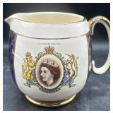 1953 Queen Elizabeth large pitcher 5 inch tall