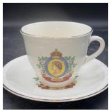 1953 Queen Elizabeth coronation tea cup/saucer