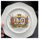 King George coronation bread plate