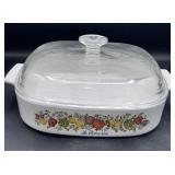 Corning ware, large square casserole 12 inch wide