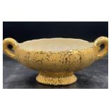 Weeping gold handled compote bowl 7 inch long