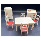 Vintage plastic doll house kitchen furniture