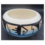 Vintage Indian  Mountain pottery bowl 4 inch wide