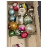 Vintage glass Christmas ornaments