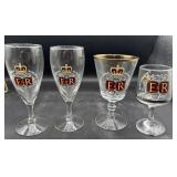 Queen Elizabeth silver Jubilee glasses