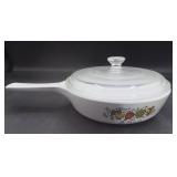 Corning ware small skillet with lid 6.5 inch wide