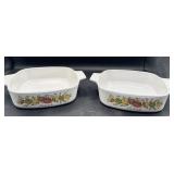 Corning ware, 21 quart casseroles with no lids