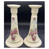Vintage Weller Pottery  candlesticks