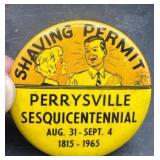 Perrysville Ohio sesquicentennial button
