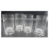 Imperial candlewick small drinking glasses 4 inch