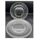 Imperial candlewick set of 4 dinner plates