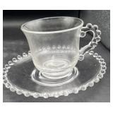 Imperial candlewick, teacup and saucer