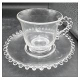 Imperial candlewick, teacup and saucer