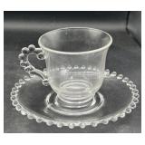 Imperial candlewick, teacup and saucer