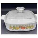 Pouring wire 1 quart casserole with lid lid does