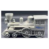 Vintage Metal Sutton train Coin bank
