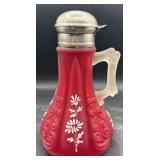 EAPG syrup pitcher damage to handle as pictured