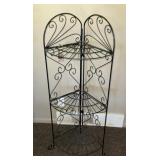 Fold up wire rack plant stand