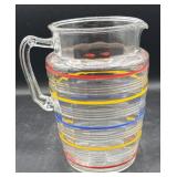 MCM large glass water pitcher