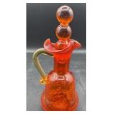 MCM Crackle glass cruet