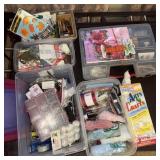 Large amount of crafting item/plastic tubs
