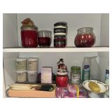 Candles bath salts, shampoo