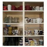Huge amount of coffee mugs