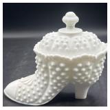 Fenton large white hobnail shoe