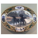 Franklin mint large oval fine porcelain black
