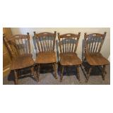 4 wooden kitchen chairs