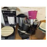 42 cup coffee urn, miscellaneous kitchen items,