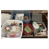 Large amount of crafting supplies/plastic totes