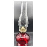 Glass oil lamp